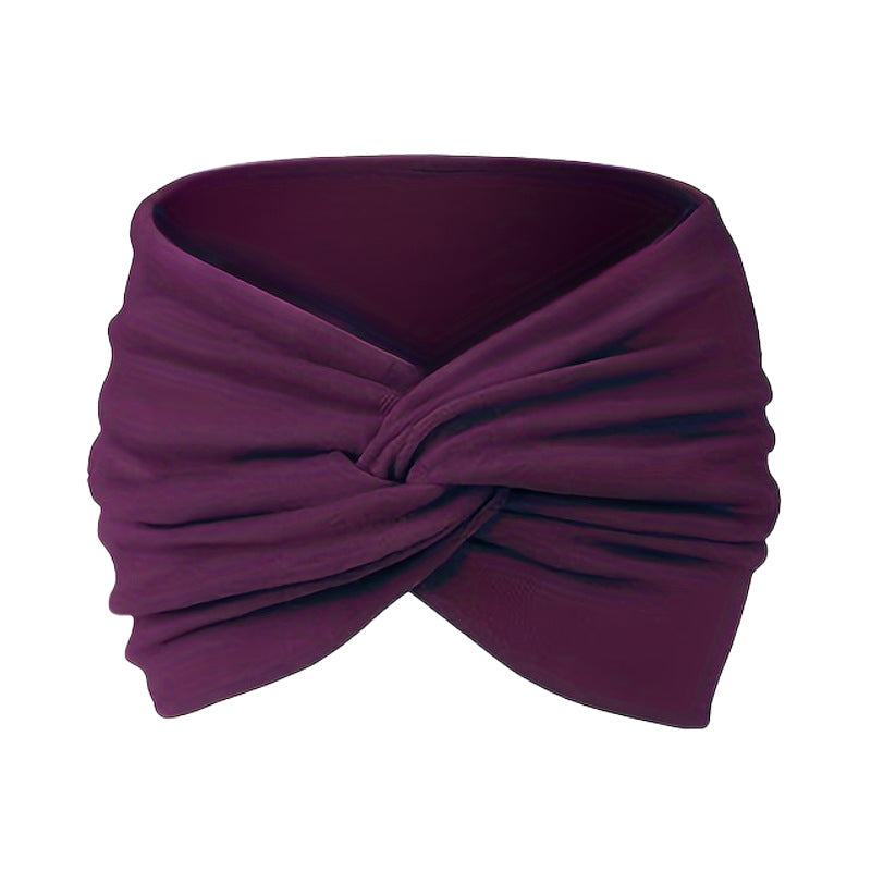 CFS Bohemian Sports Headband Ladies Wide Yoga Elastic Headband Running Band Sports Hair Accessories Headgear
