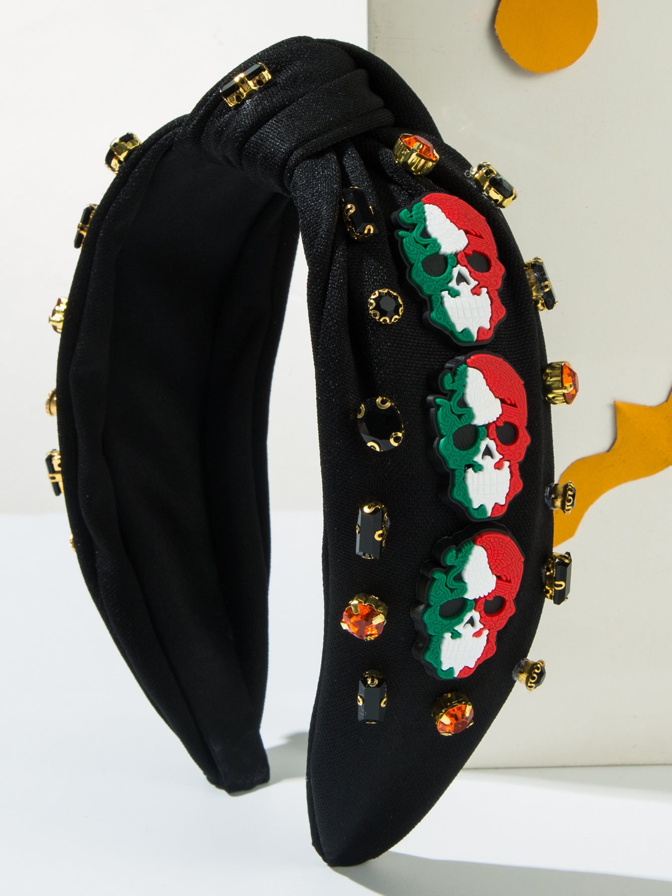 CFG Halloween Headband Pumpkin Skull Demon Letter Accessories Dark Wind Trend Holiday Hair Accessories