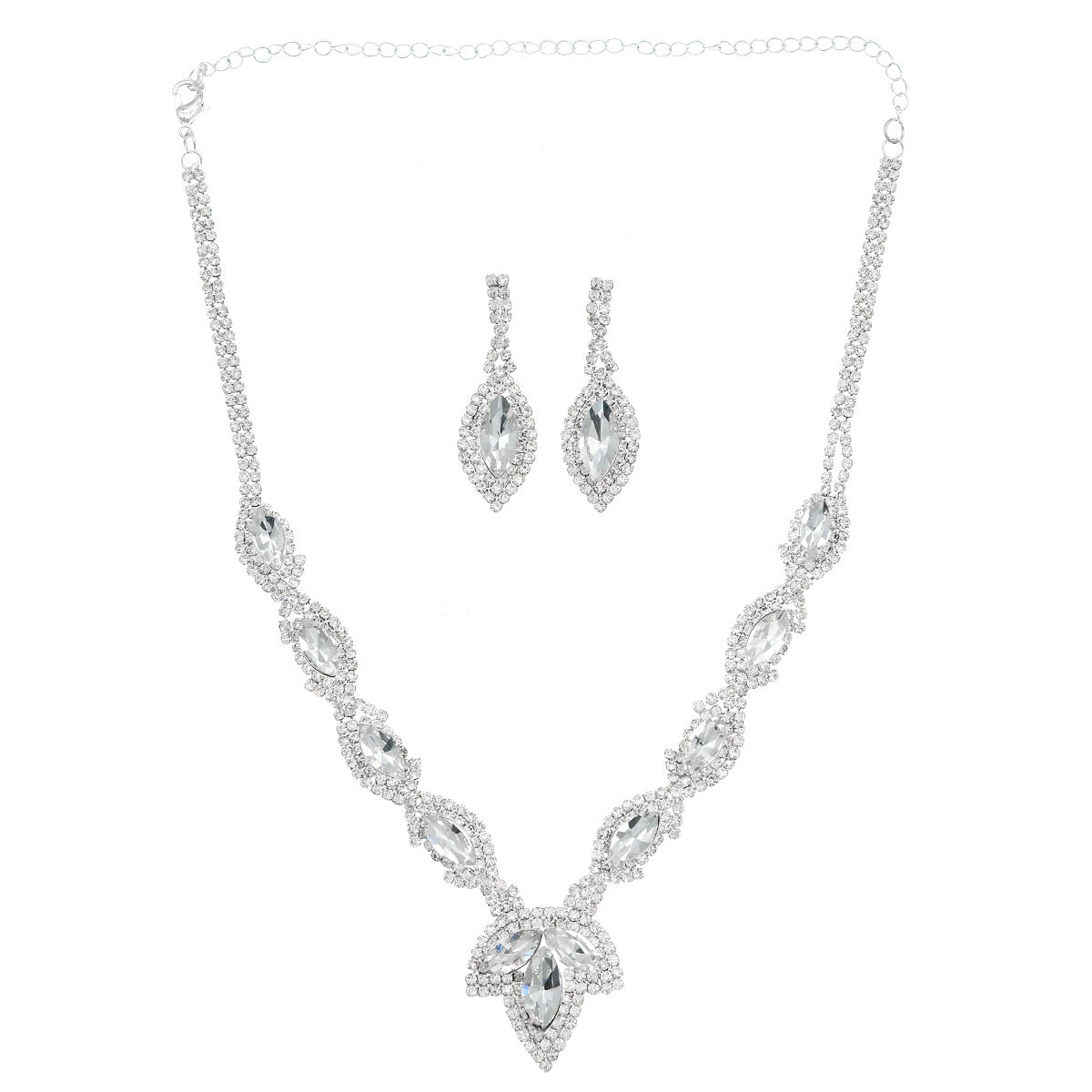 CTZ niche design sense necklace women's daily versatile diamond set chain bridal retro pearl earrings necklace