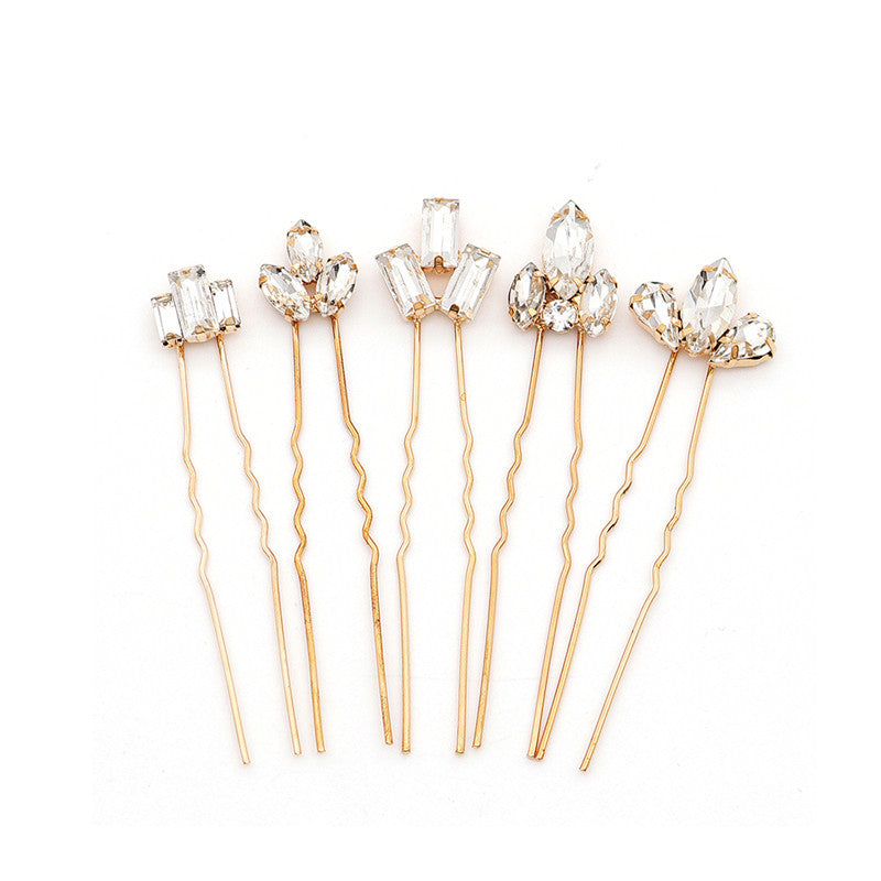 CFQ bridal disc hair rhinestone pins daily versatile Hanfu headgear wedding style rhinestone pearl hairpin