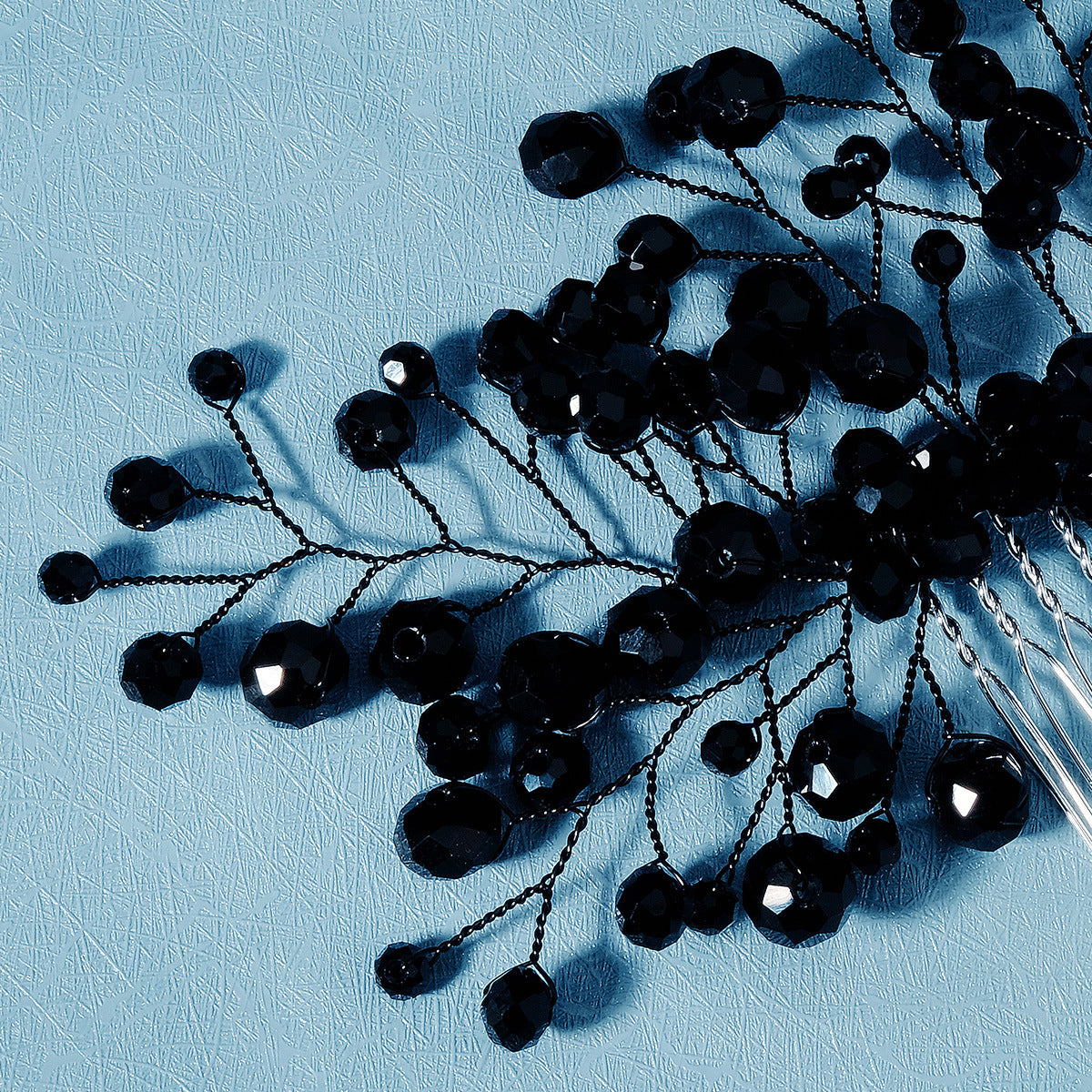 CFQ New Chinese Xiuhe Antique Hair Accessories Handmade Aesthetic Black Angel Crystal Insert Comb Versatile Hair Comb Bridal Headgear