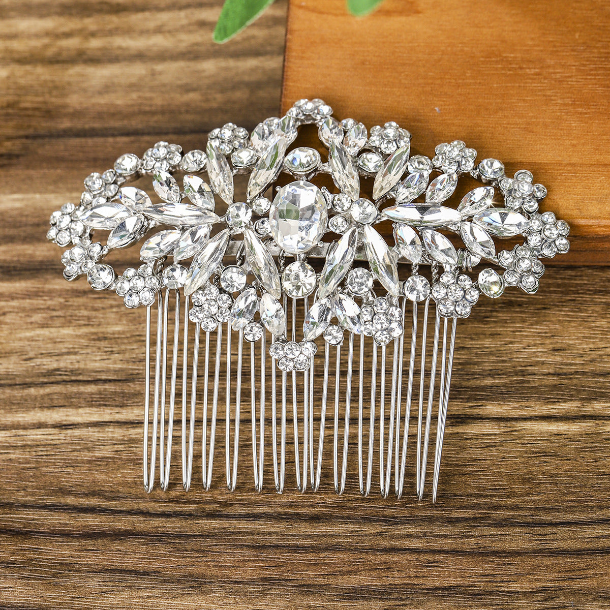 CFQ style simple hair comb alloy rhinestone jewelry fashion luxury atmosphere bridal headgear wedding crystal jewelry