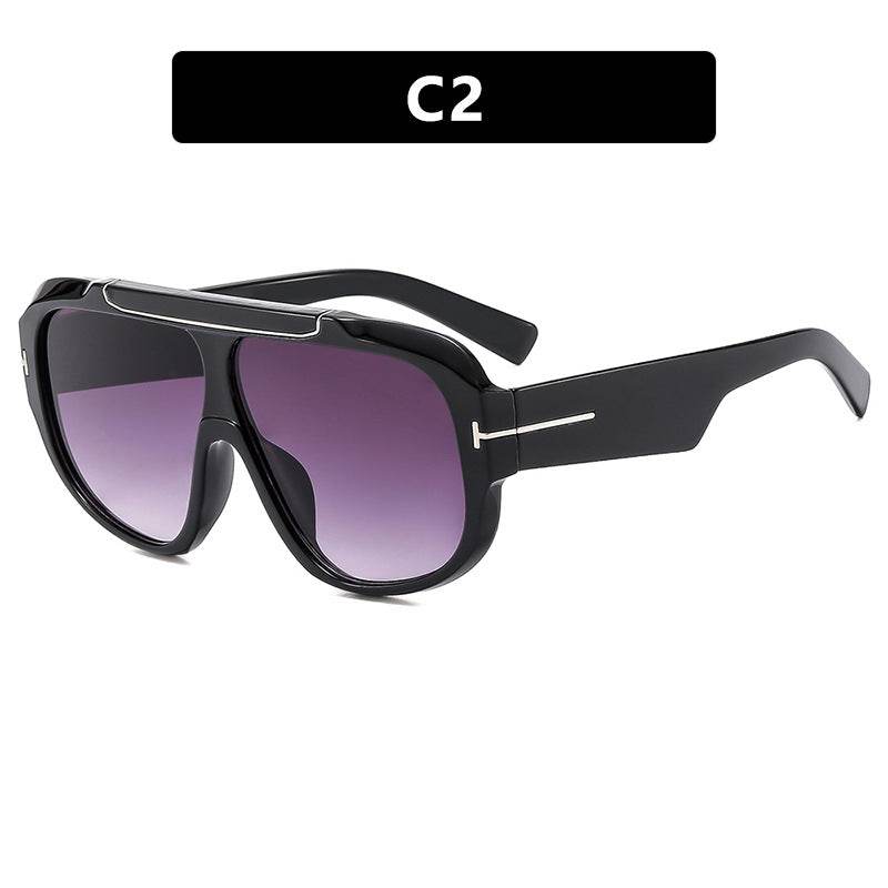 CYJ letter T large frame sunglasses toad glasses new sunglasses women's high-end sunglasses personalized photo ins - WhosaleJewelry