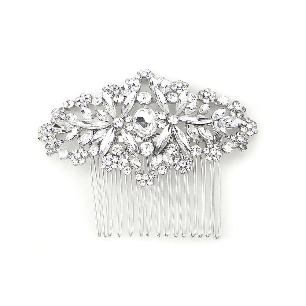 CFQ style simple hair comb alloy rhinestone jewelry fashion luxury atmosphere bridal headgear wedding crystal jewelry