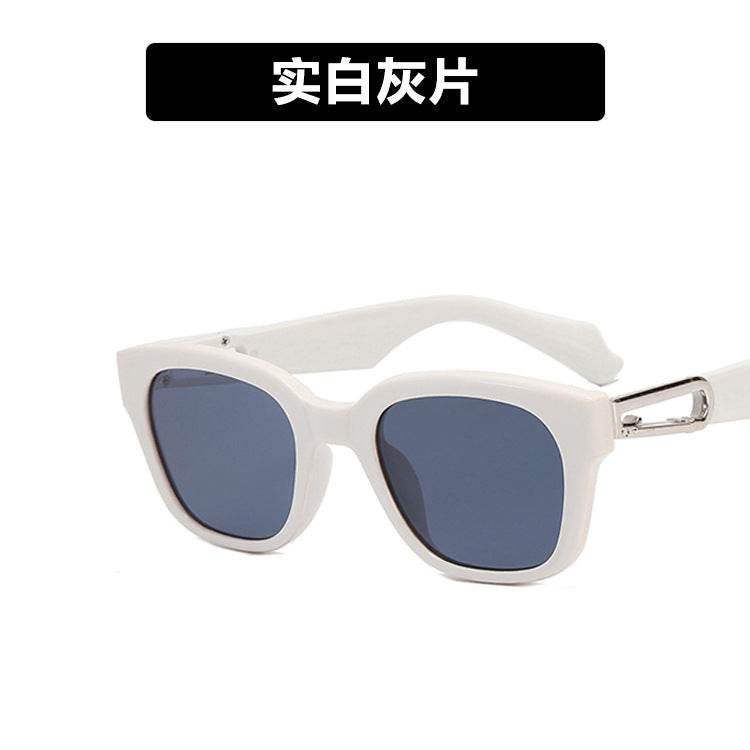 CYJ return buckle decoration Chan Weiting same sunglasses new Korean version square trend small frame sunglasses bar - WhosaleJewelry