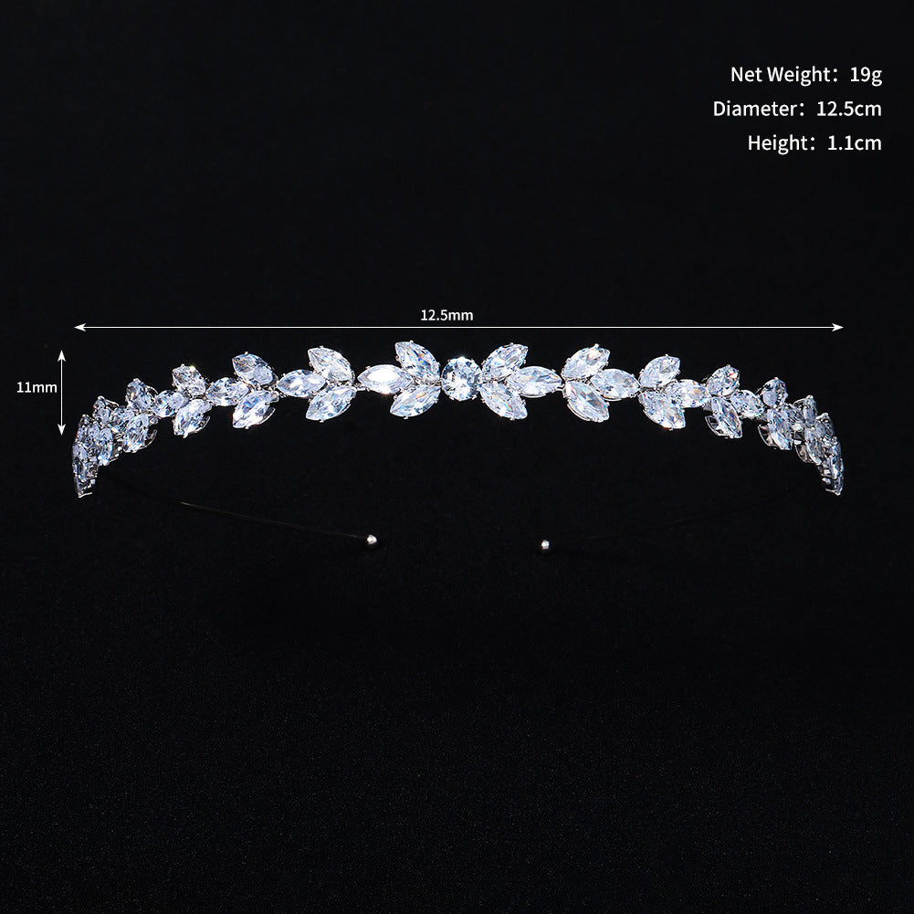 CFG Japanese and Korean temperament French retro style hair accessories versatile out pressure hair hairpin Internet celebrity headgear light luxury zircon fine headband