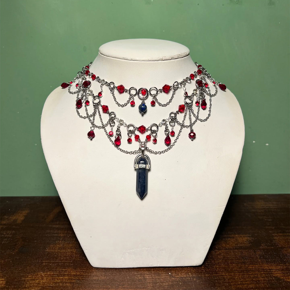 CXL Personality Punk Heterosexual Spider Imitation Pearl Necklace Sweet Cool Hottie Merry Su Halloween Collarbone Chain