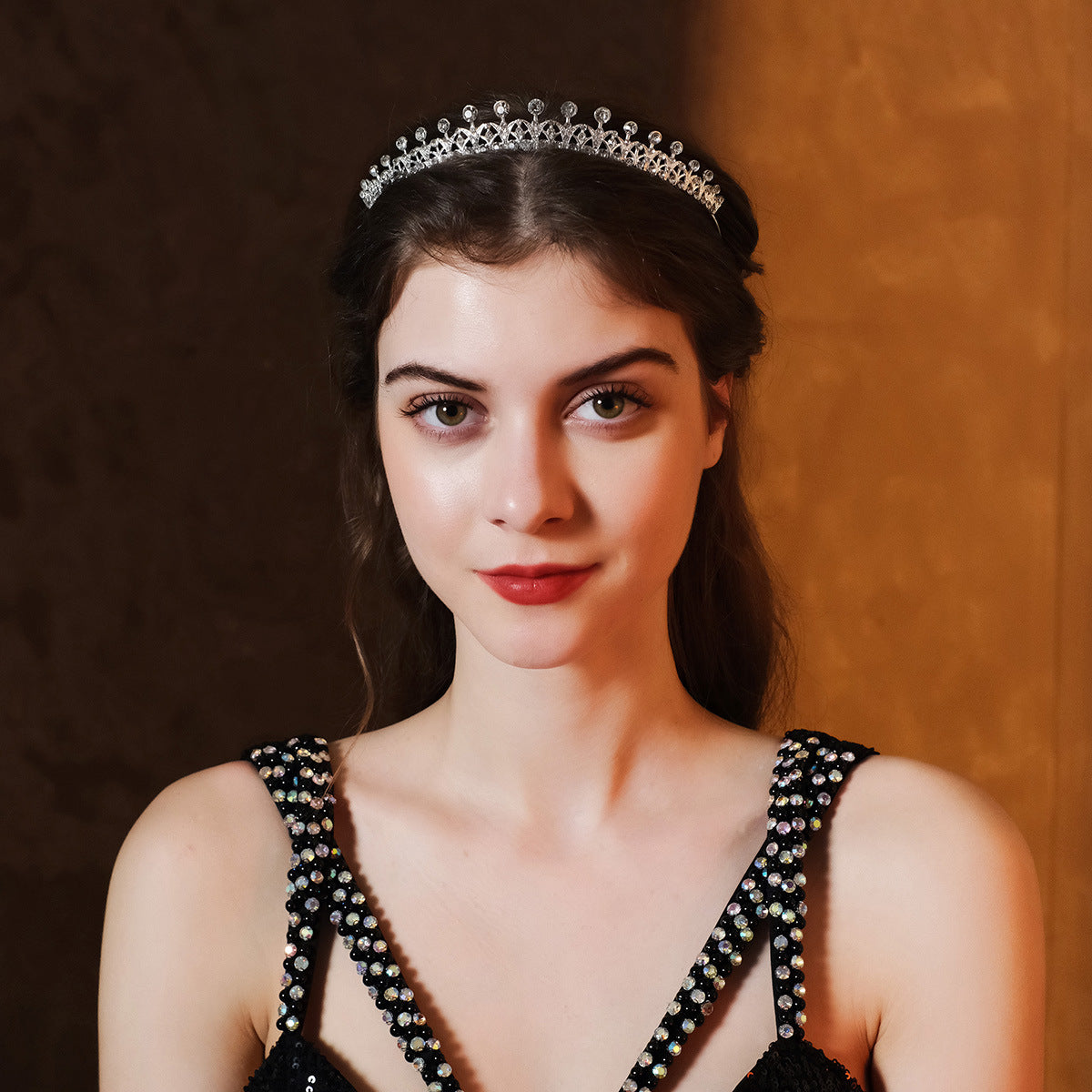 CFG Western Wedding Headgear Baroque Rhinestone Alloy Crown Photography Photo Photo Accessories Bridal Crown