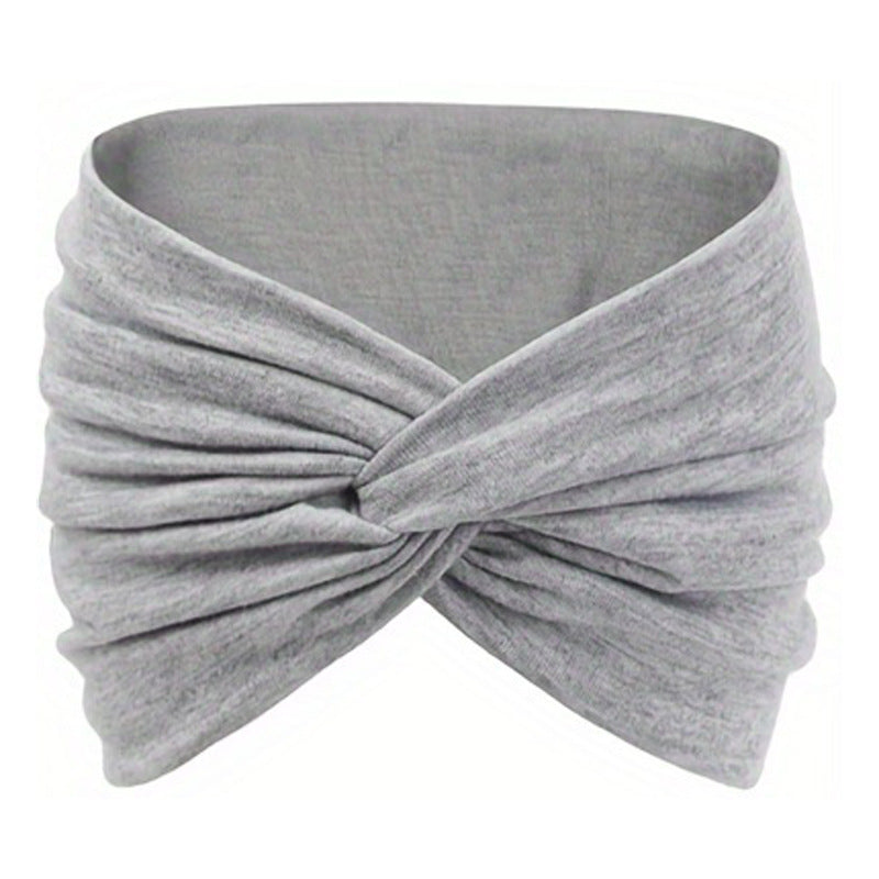 CFS Bohemian Sports Headband Ladies Wide Yoga Elastic Headband Running Band Sports Hair Accessories Headgear