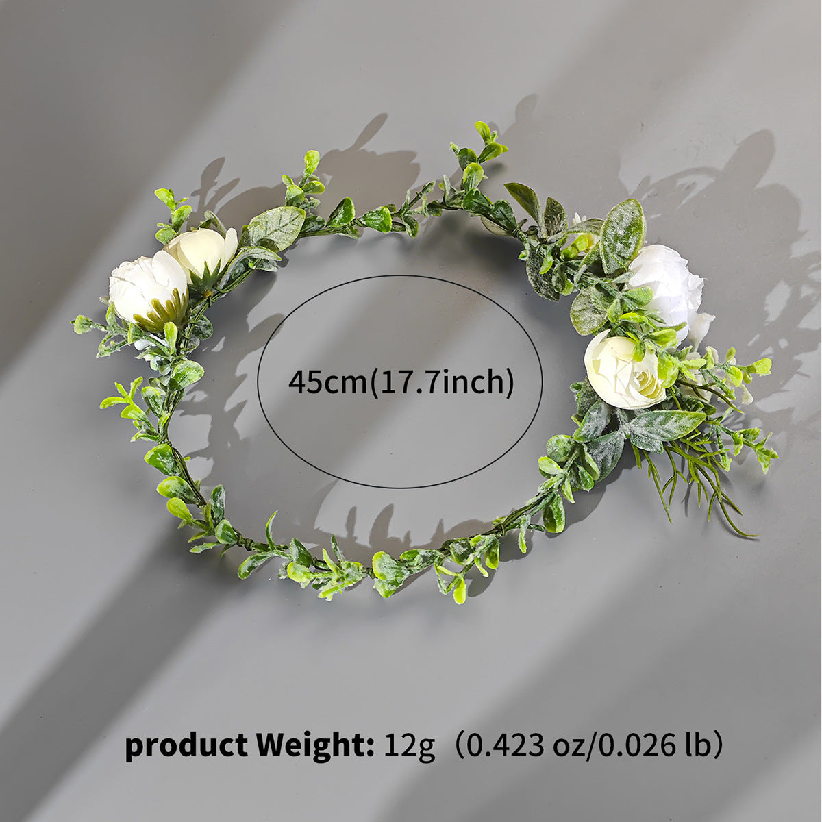 CFS Fashion Fabric Wreath Headband Headband Bridal Wedding Beach Photo Headband Streamer Floral Headband