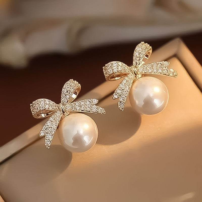 CED earrings creative retro temperament imitation pearl stud earrings personalized niche design earrings wholesale - WhosaleJewelry